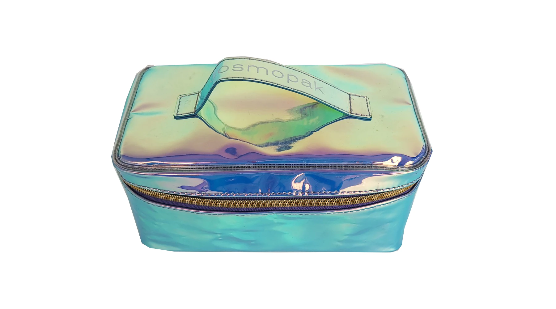 holographic cosmetic bag pu leather bag make up bag 2022