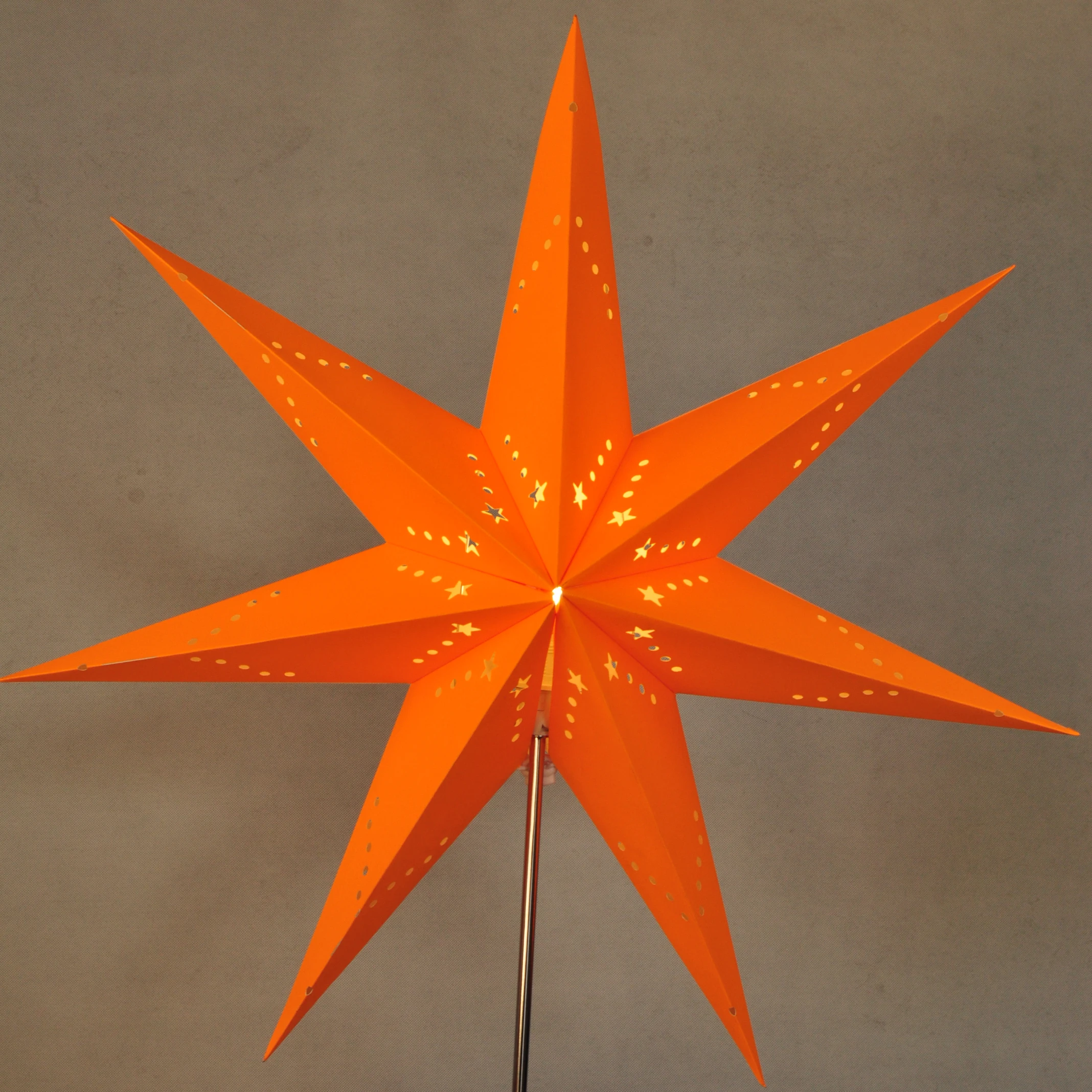 Bright seven horns indoor decor paper star table lantern