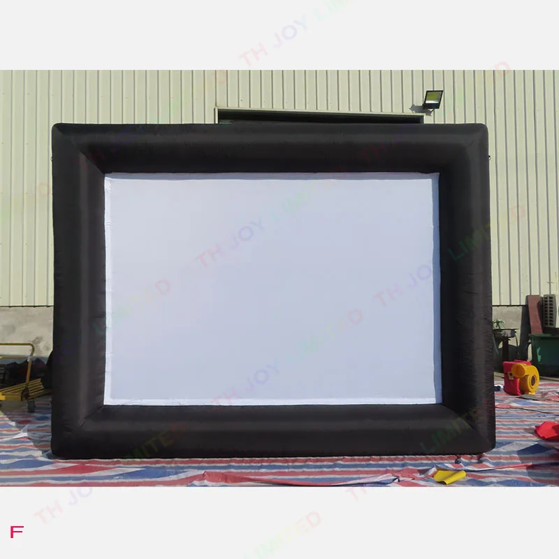 120/150/170 inches outdoor oxford 16:9 ratio inflatable screen,front rear projection movie screen inflatable for wholesale