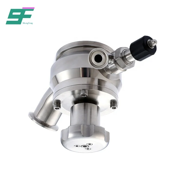 
SS304 SS316L Sanitary Welded Stainless Steel Handwheel Sampling Valve With Port Caps And Chain 