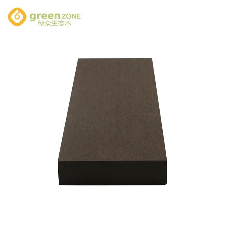 Rotproof solid batten terrace wooden dark gray wpc timber tube