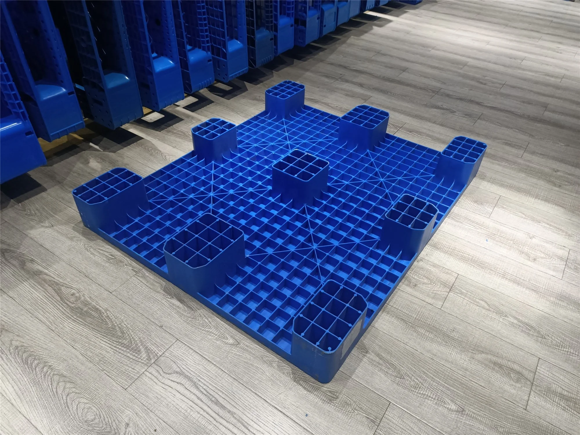 Supplier Sales Export Heavy Duty Flat Nine Legs Plastic Pallet