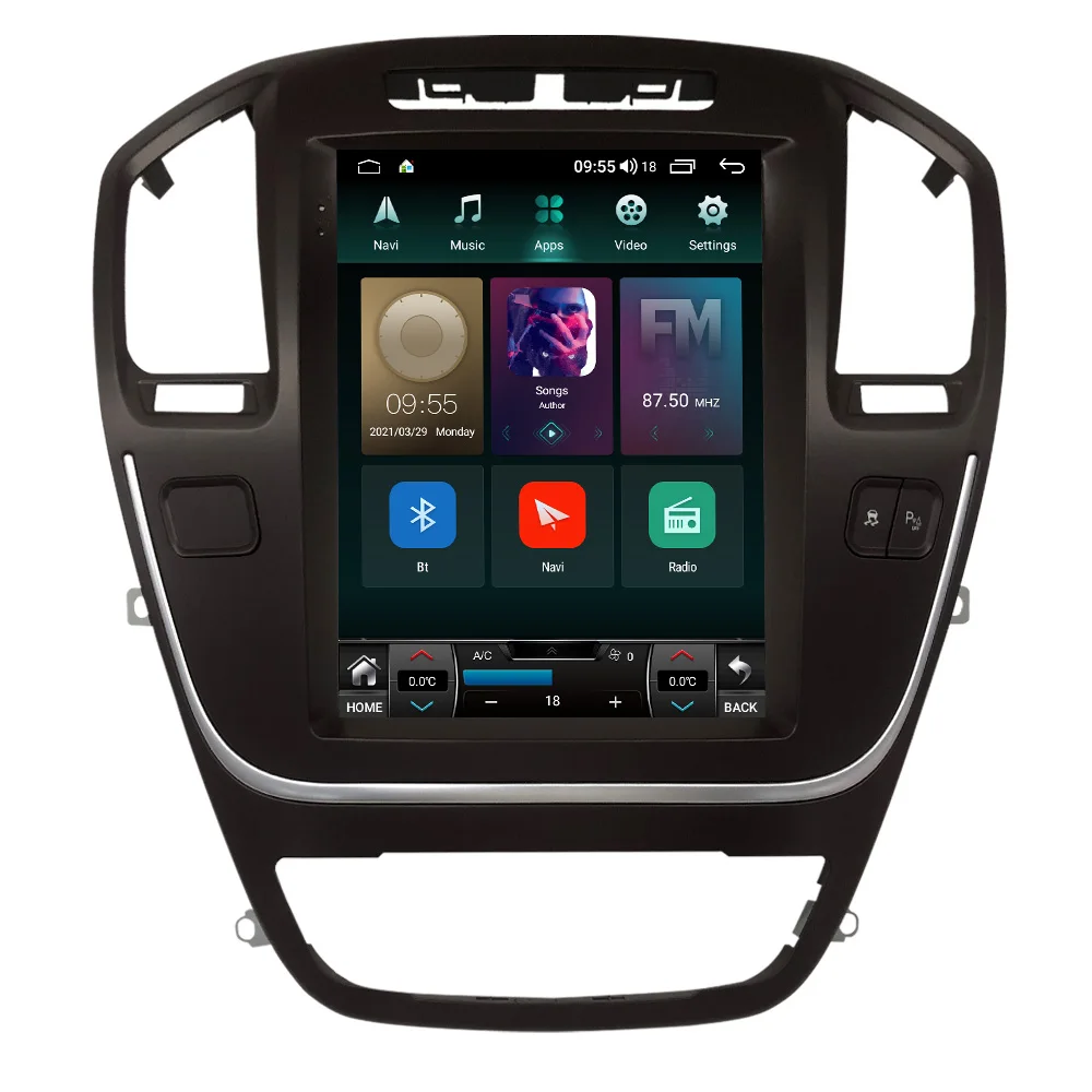 Вертикальный экран 4G LTE + 5 ГГц WIFI Android 11 Автомобильное видео для Opel Insignia/Buick Regal 2008-2013 автомобильное стерео IPS DSP RDS мультимедийное