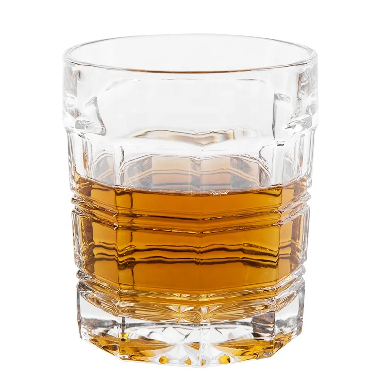 
 Большая емкость современный простой призматический дно взрывозащищенный глажка домашний бар Вечеринка водка Пиво Виски хрустальный стакан  