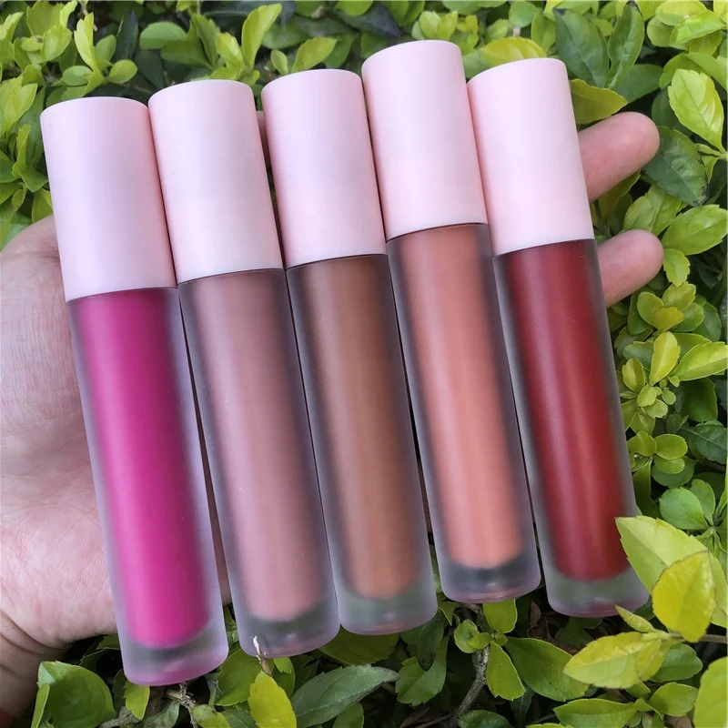 Fast ship creamy liquid matte lipstick private label 19 colors diamond top custom logo lipstick