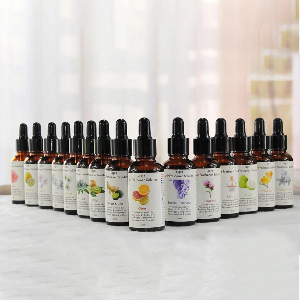 30ml drop glass bottle Scented Oils Anti-fatigue Plant Essential Air Freshener fragrance Oil OEM For Humidifier aorma diffuser