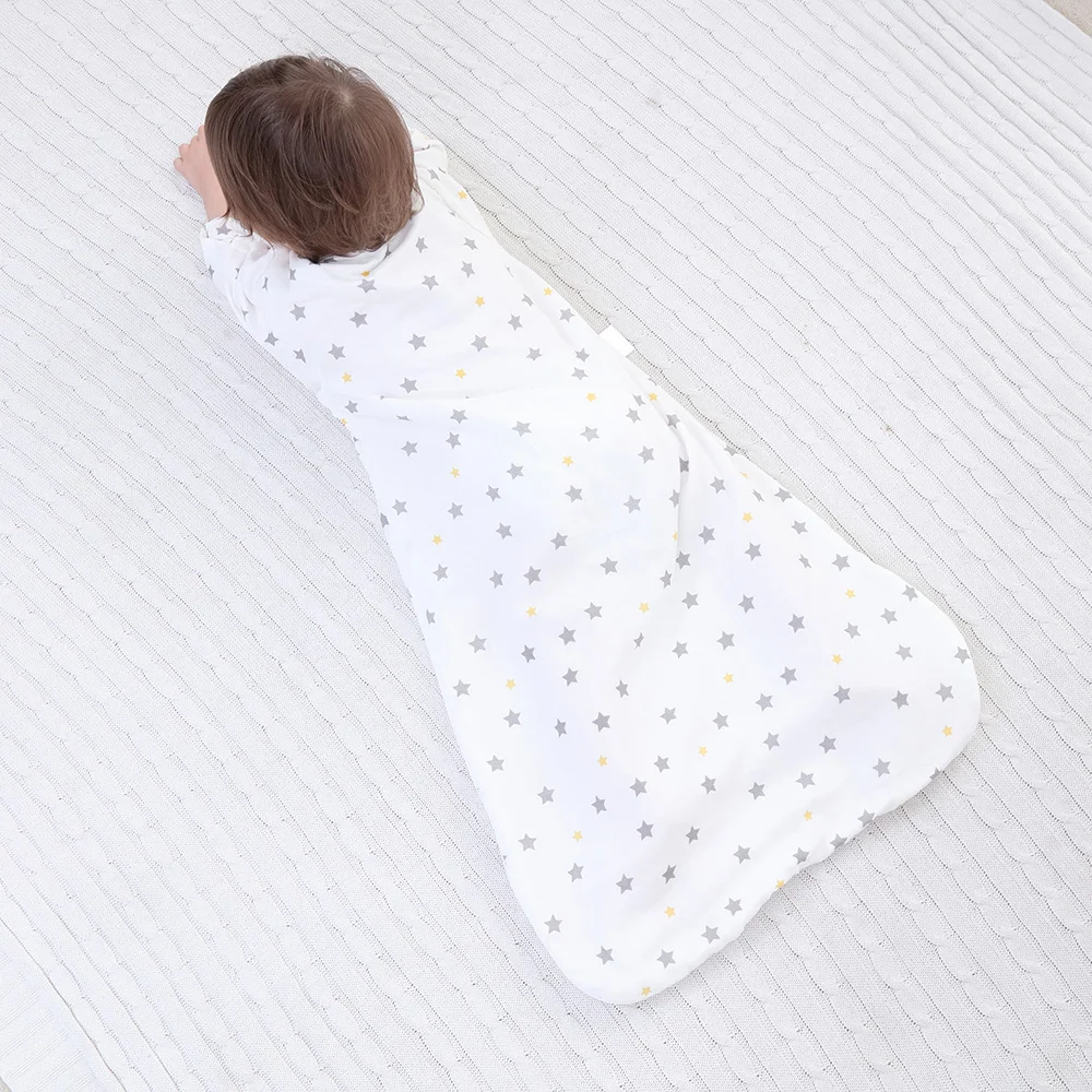 Luxurious 4-In-1 ODM Years of Comfort Sleep Sack Solid Pattern Winter Sleeping Safe and Secure Overnight Rest Bag