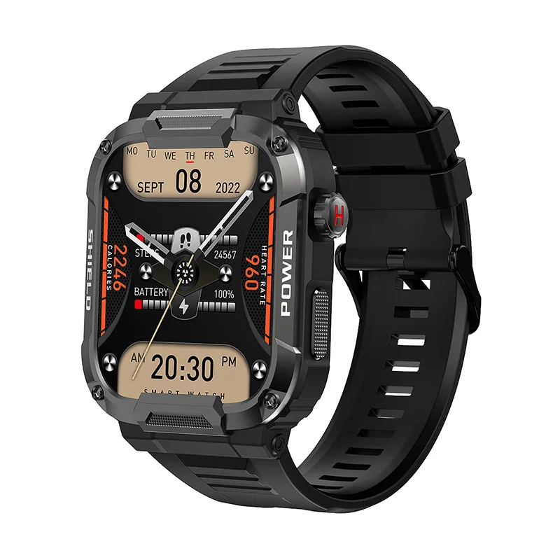 2023 KarenM MK66 outdoor sport smart watches 1.85inch 400mAh Large Battery smartwatch ECG IP68 Waterproof Men Smart Watch