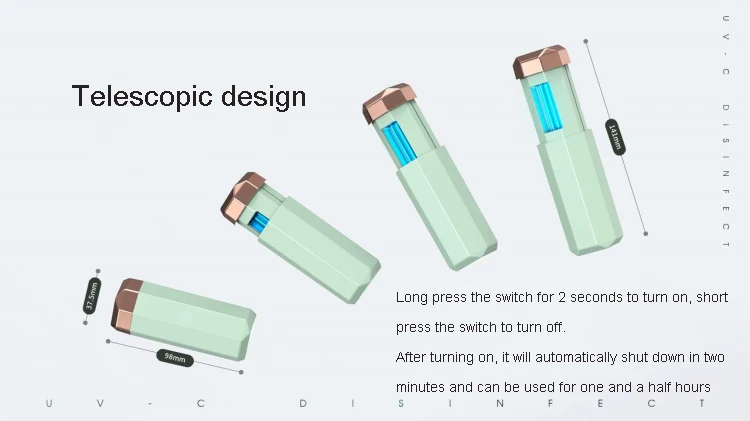 Портативная Steri lizer мини светодиодная лампа disinfe ctor lize Disinfe LED кварцевая трубка