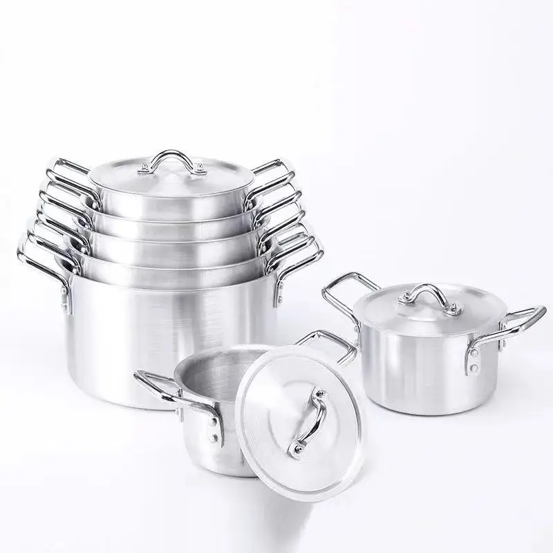 7 Pcs Алюминиевая скороварка Pot16-28 для готовки термостойкая пищевая Пароварка детонации продукт
