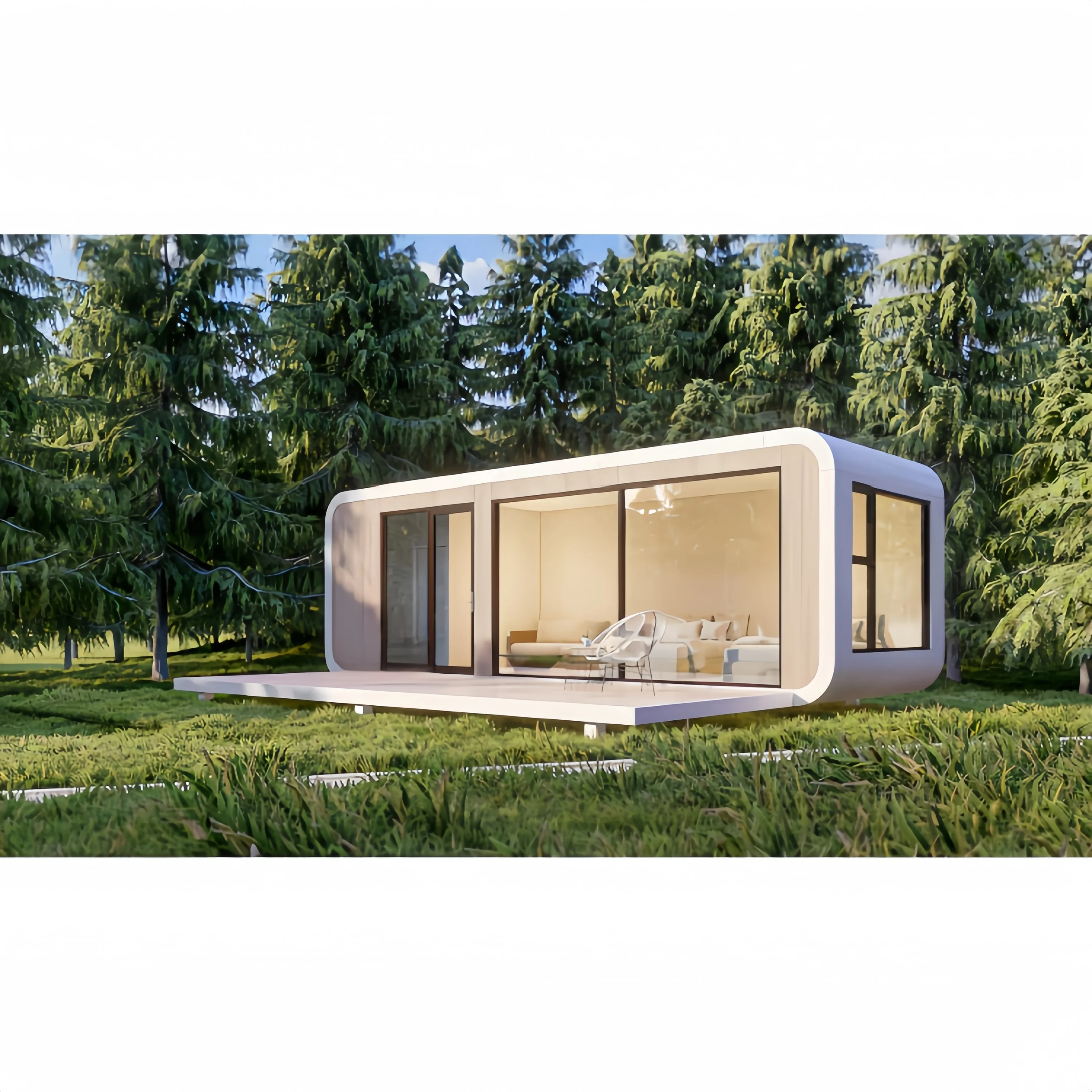 Outdoor hotels integrated with nature, prefabricated hotel rooms, high-end capsule room hotels, new prefabricated hotels.