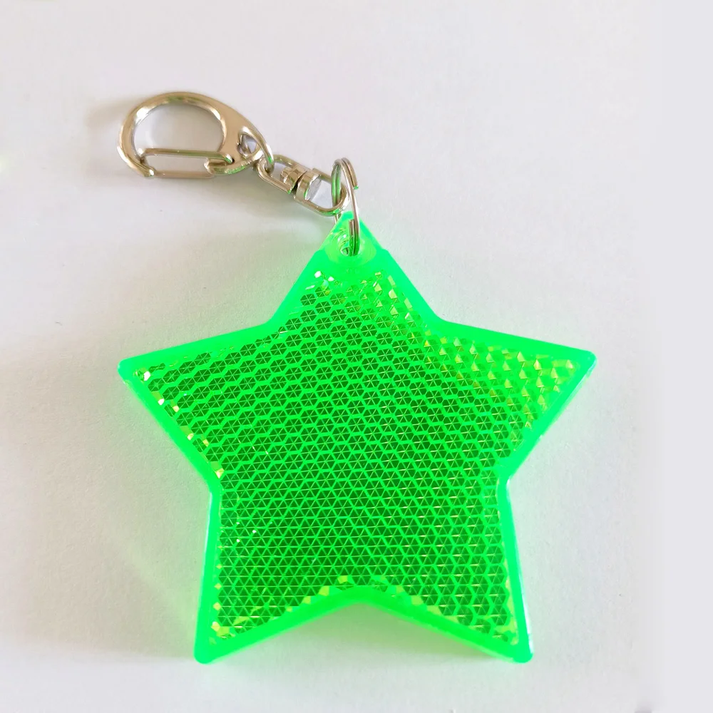 high visibility eco-friendly acrylic reflective keychain Walking Reflectors for promotional gift