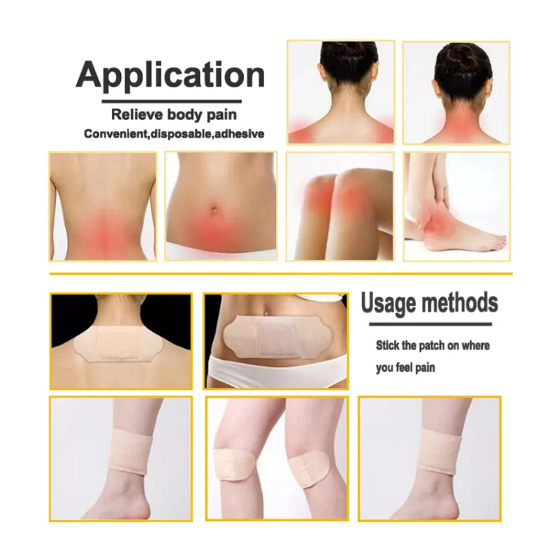 
Health care pain relief natural herbal hot moxibustion patch shoulder and neck stickers heating patch 