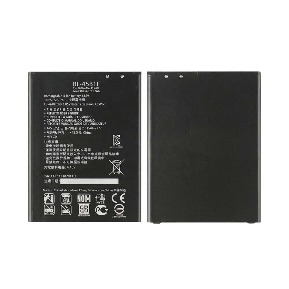 li ion battery BL-45B1F for LG V10 H900 H901 VS990 F600 H960 Stylo 2 3000mAh BL 45B1F mobile phone batteries