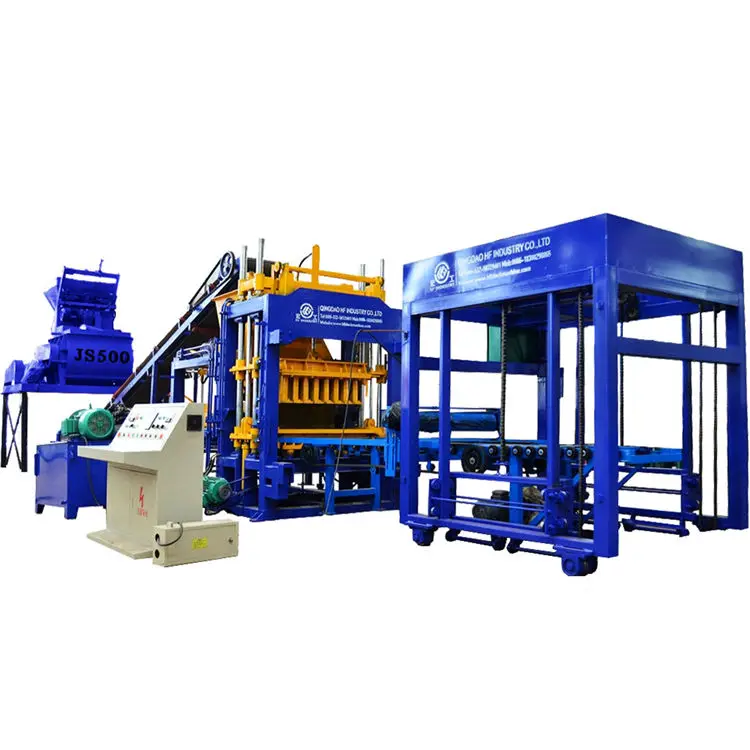 QT5-15 Fully Automatic Hydraulic Concrete Cement Hollow Brick Block Making Moulding Machine Price Sale in