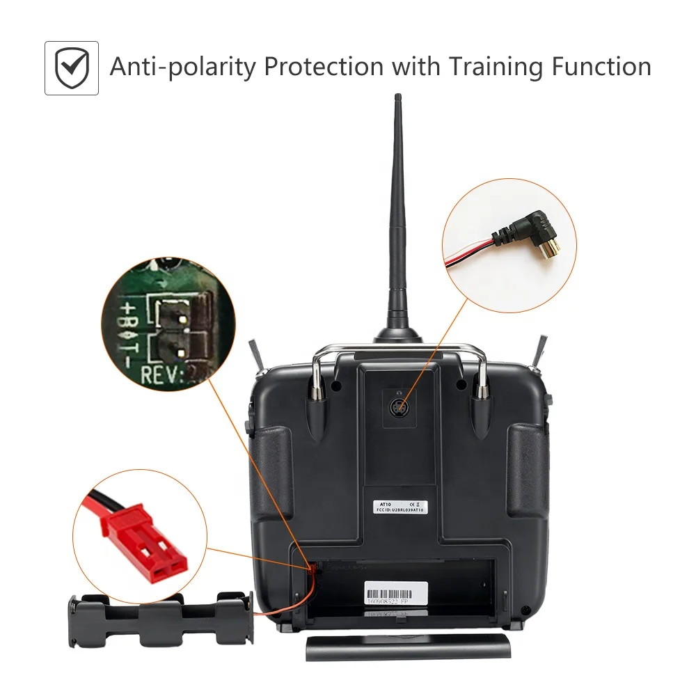 Radiolink Factory AT10II 12 Channels RC Transmitter and Receiver R12DS 2.4GHz Radio Remote Controller for RC FPV Racing Drone