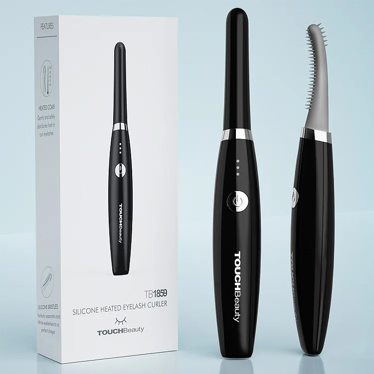 TOUCHBeauty Professional Manufacturer Electric Silicone Heated Eyelash Curler Customized Mascara Lash Curler for Makeup