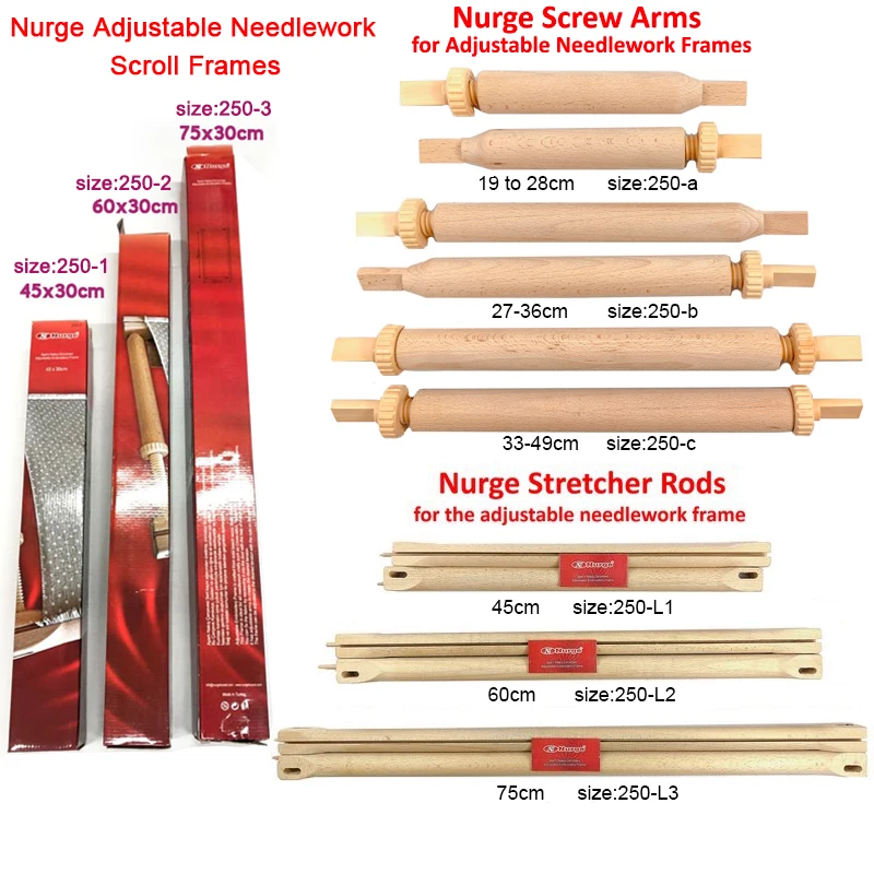 Nurge #250-3(75*30cm) Large Size Adjustable Embroidery Frame