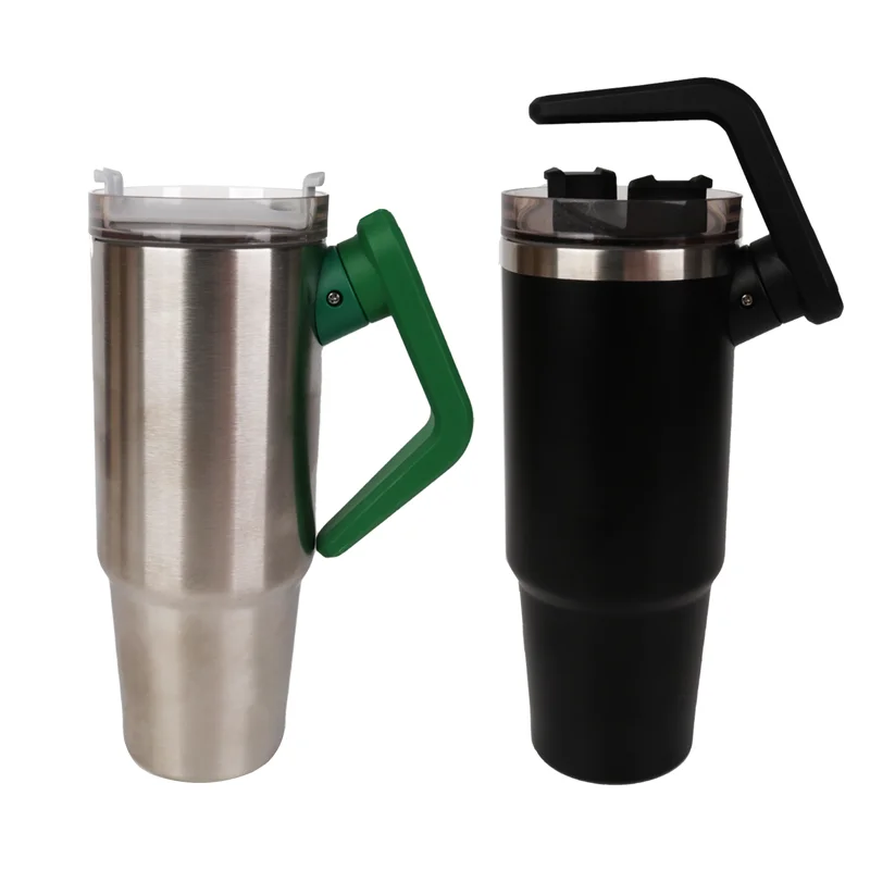 Rotatable Handle  Water Iced Tea Coffee Mug Cup Iced Tea Coffee  Large Sports Water Bottle Vacuum Insulated Bottle insulated