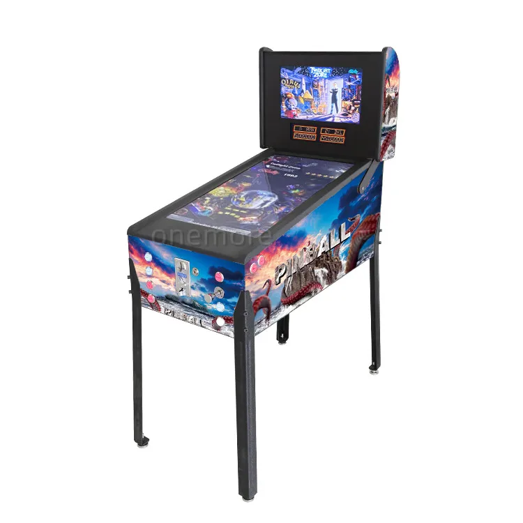 Best Popular 32 inch Mini Virtual Pinball Game Machine With High Quality LED Buttons and Pinball Plunger