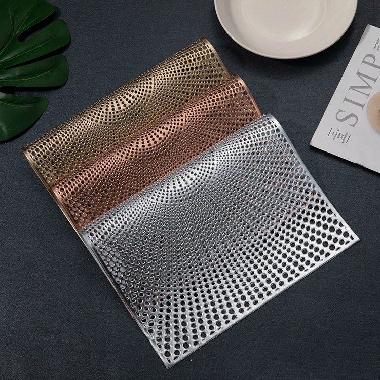 
Luxurious Square gold pvc tablemat 