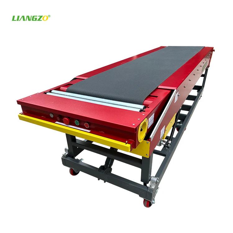 LIANGZO High Efficiency Movable Mini Telescopic Belt Conveyor For Bag Loading