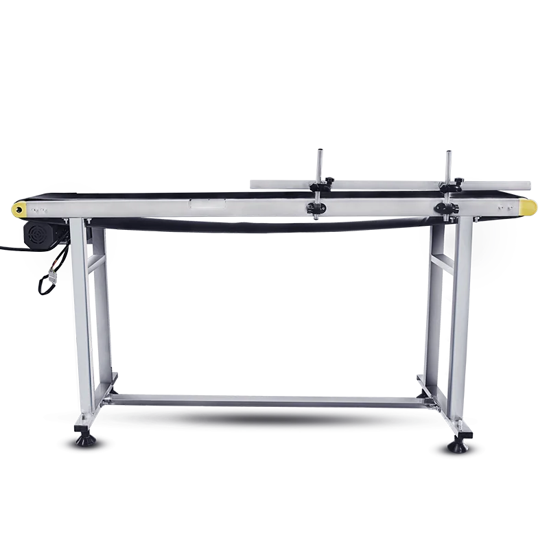 Adjustable speed automatic inkjet printer conveyor positioning of laser printer inkjet printer assembly line conveyor