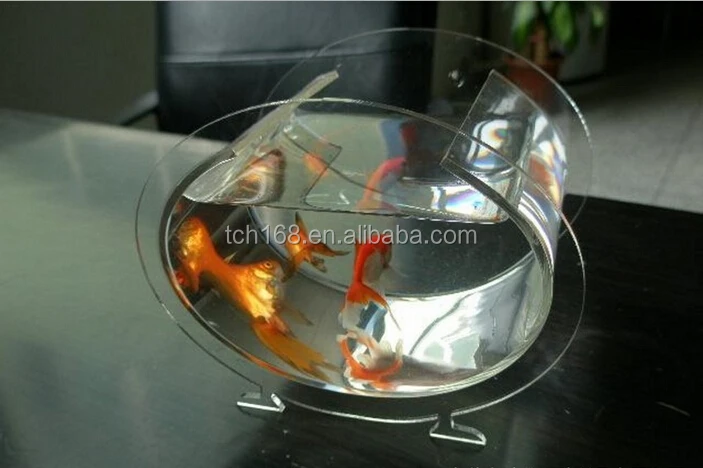 Маленькая форма сердца акриловый аквариум/прозрачный плексиглас аквариум стенд