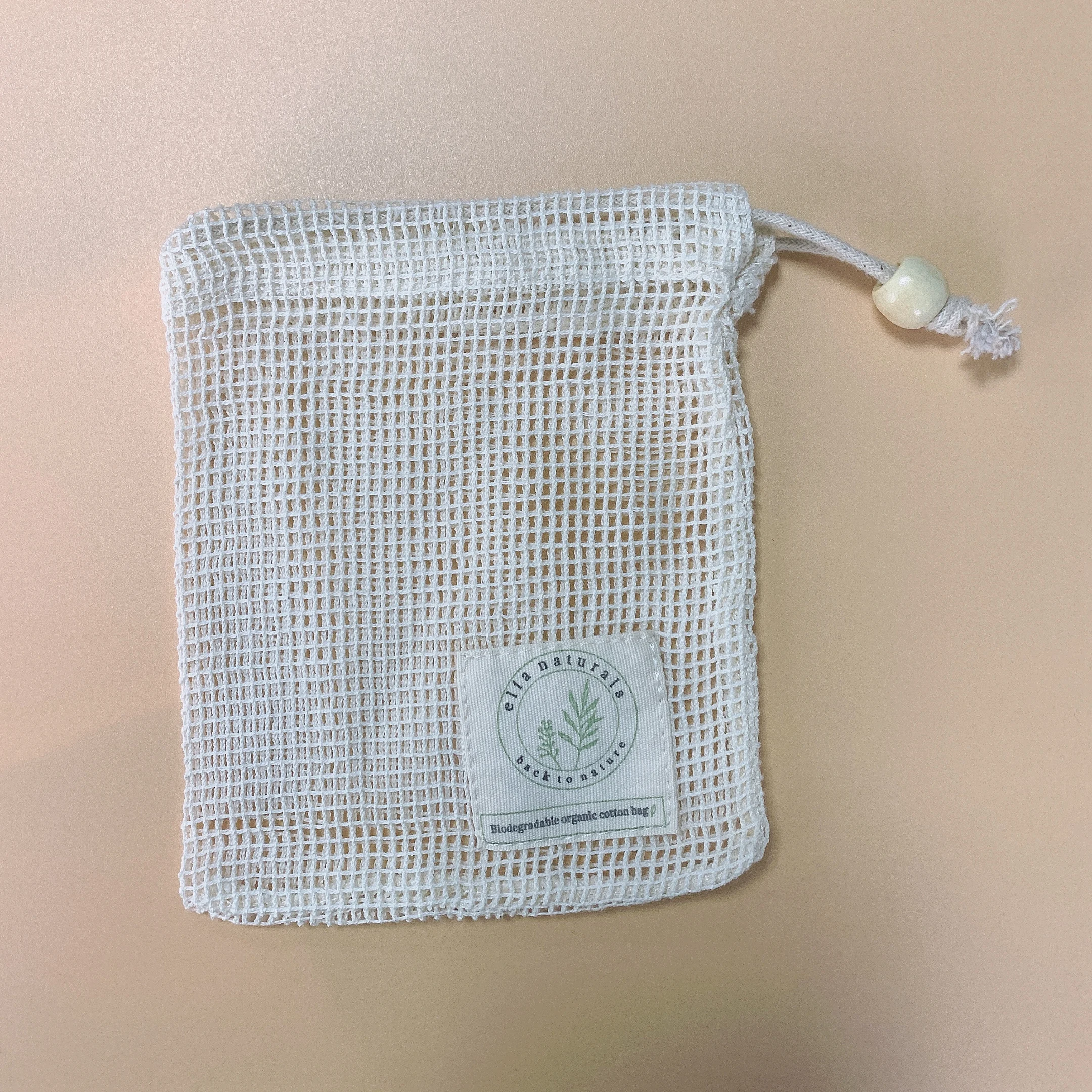 eco friendly reusable organic cotton mesh produce Net Mesh  Bag Home shopping bag sac coton bio cotton mesh drawstring bag