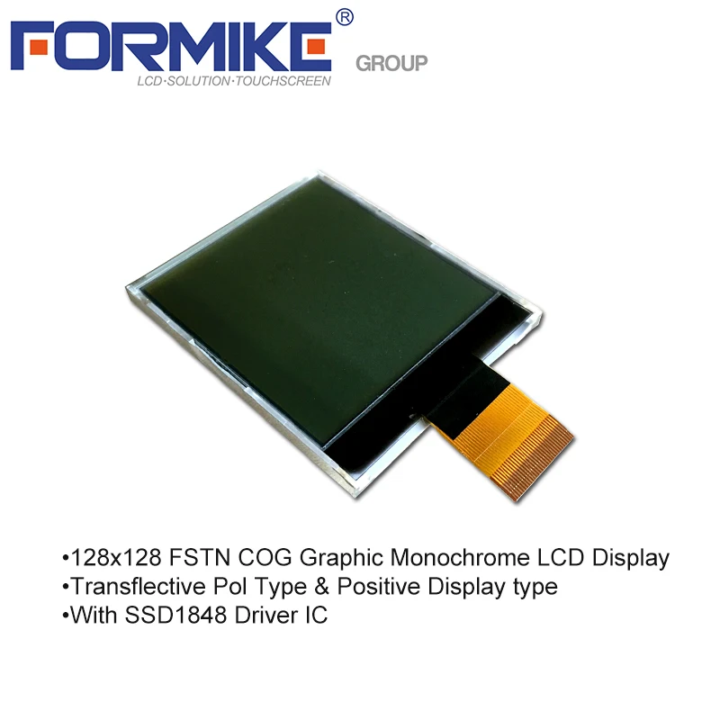 Transflective FSTN LCD Panel 128128 Square Monochrome LCD Display 128x128 Graphic LCD Module