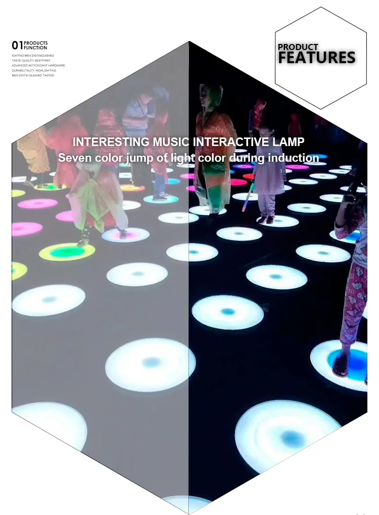 New Products Interactive Props Circle Led Disco Light