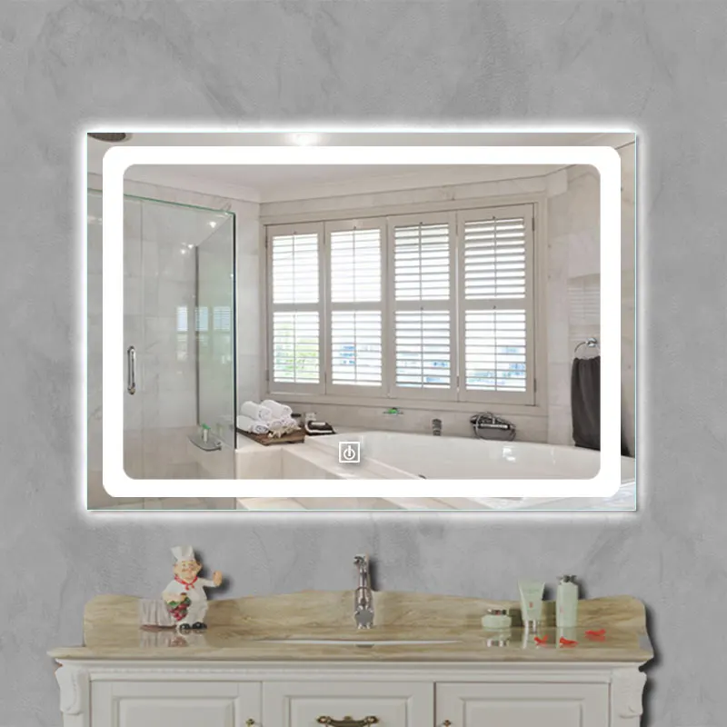 Портативный светодиодный зеркальный заводской светодиодный квадратный зеркальный светодиодный сенсорный датчик