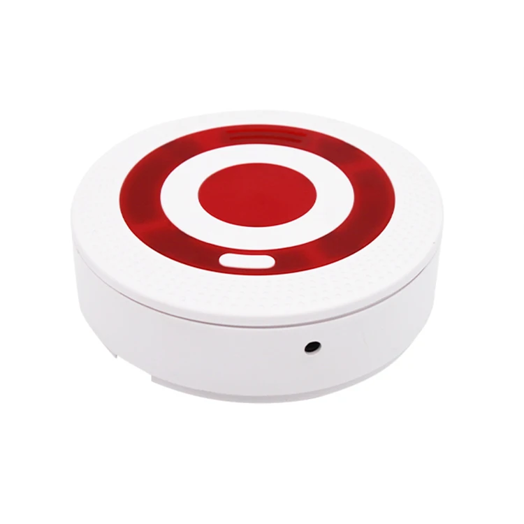 round Tuya WiFi Smart Siren with Light fire smoke detector alarm siren fire alarm