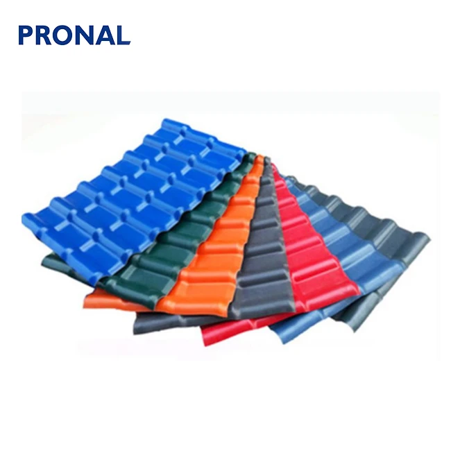 Roma and Spanish Style ASA PVC Plastic Roof Tile / Synthetic Resin Roof Tile