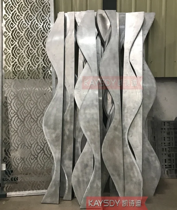 3D Aluminum Slat Baffle Panel Curtain Wall Decorative Materials Aluminum Profiles Exterior Facade Wall Panel for Warehouse Home