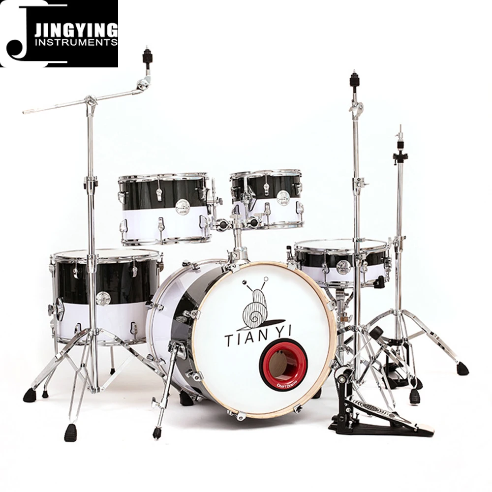 2024 Jingying Music Drum Sets,Factory Wholesale Hot Sale Adult Printing PVC Drum Kits Equipped with Subwoofer