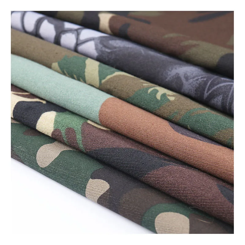 Nylon Cotton Blend Plaid Camouflage Fabric For Waterproof Breathable Tear Resistant Clothing