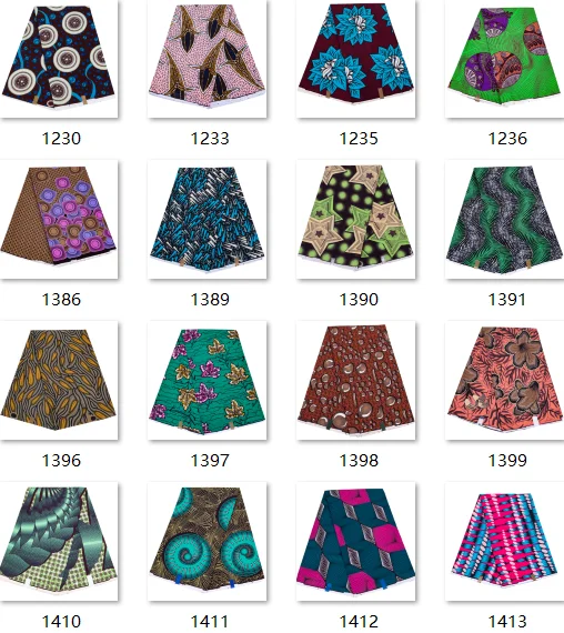 6 Yards Cotton Wax Fabric Hollandais, Free Shipping Polyester Wax Fabric For Women Party Dress/