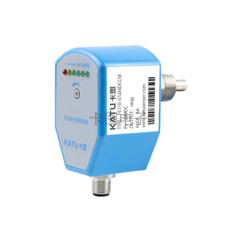 KATU FS110 stainless steel Liquid Flow Switch LED Indicators Flow Switch Sensor Water