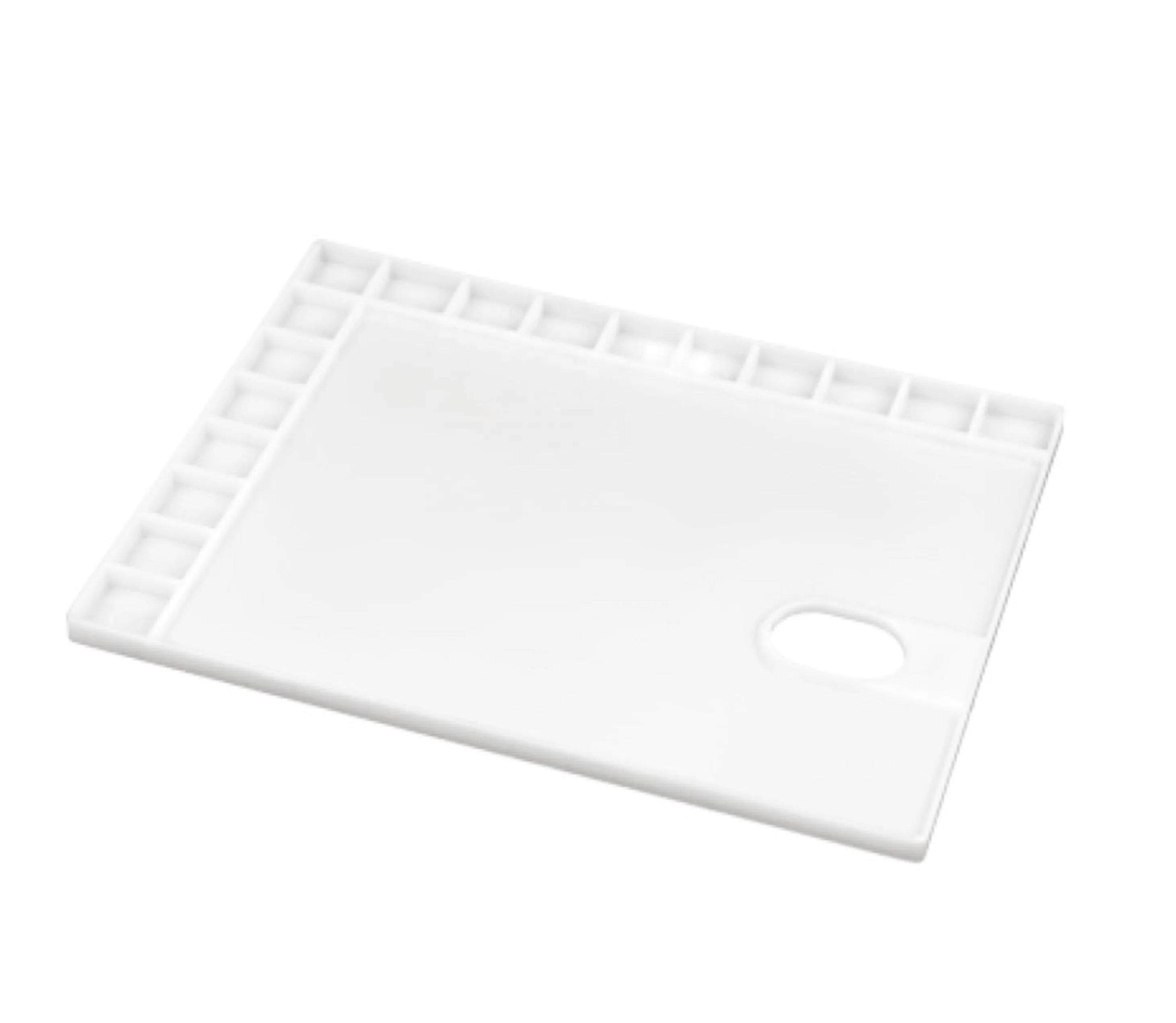 Wholesale Art Supplies Colorful Plastic Paint Palette Tray Watercolor Acrylic Paint Tray Palettes