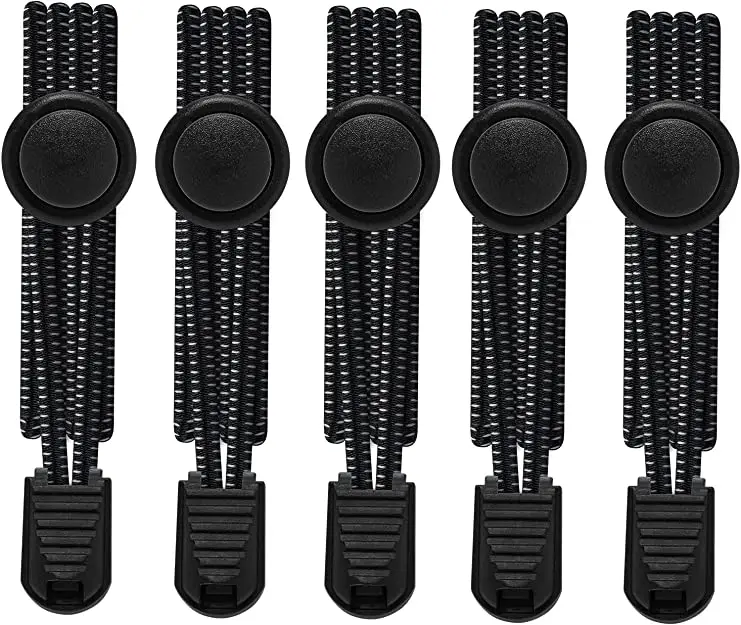 No Tie Shoelaces Lazy Shoe Lace Lock Bungee locking system Reflective elastic shoelaces with print lock lacefor Adults and Kids