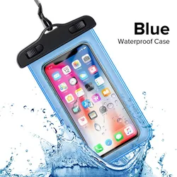 Wholesale Full View Waterproof Case Rainforest transparent dry bag Seaside Swimming Pouch Mobile Phone Covers for smartphone