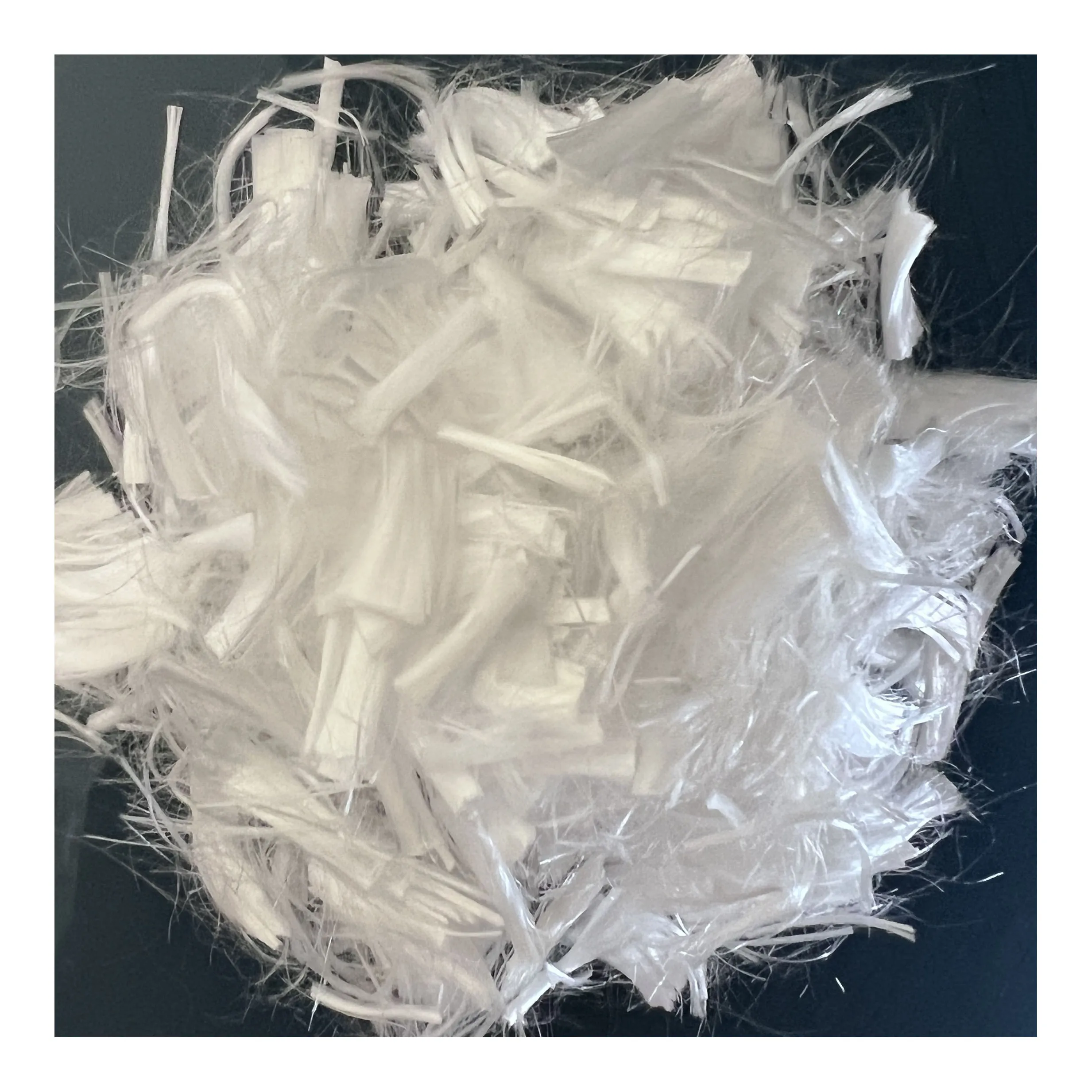 White Concrete Reinforcement Fiber Anti Cracking Synthetic Polymer Microfiber