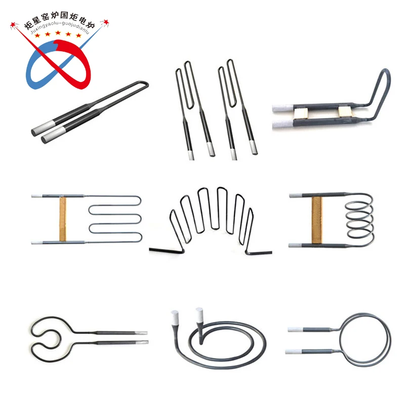 U type mosi2 heater for electric resistance furnace heating purpose