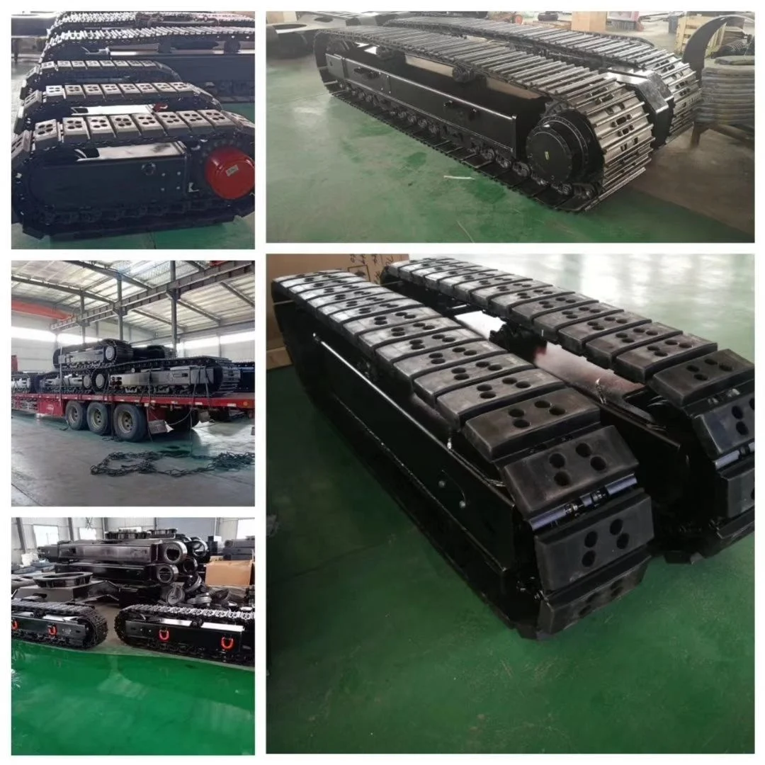 1 ton 2 ton Customized Steel Crawler Track Undercarriage Track Chassis Track System