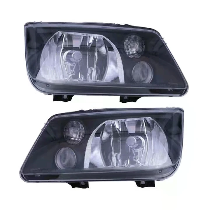 1999-2002 Black JDM Headlights Head Lamps w/ Fog Lights Pair for Volkswagen Jetta 1999-2002 VW2502124/VW2503124