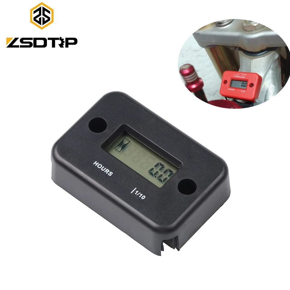 
Waterproof Engine Gauge digital Hour Meter LCD Display for Bike Motorcycle ATV Boat motocross metro Timer Accumulator 
