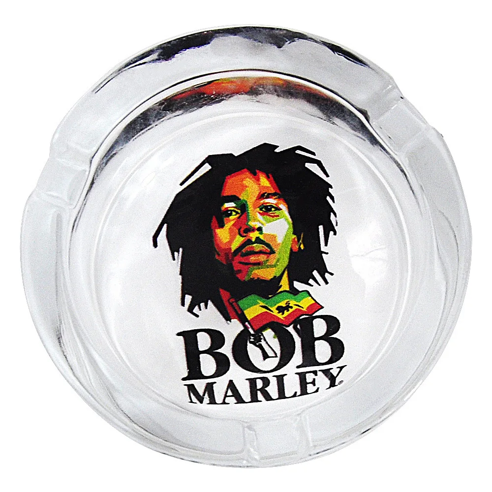 
Wholesale Factory New Design Cheap High Quality Colored Round Crystal Custom Logo Cigar Glass Ashtray 