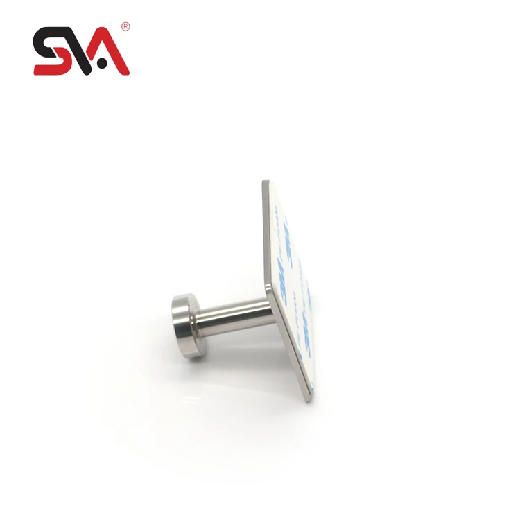 Strong Bearing Single Hanger Hook Decorative Stainless Steel Wall Coat Clear Suction Towel Hook for Bathroom