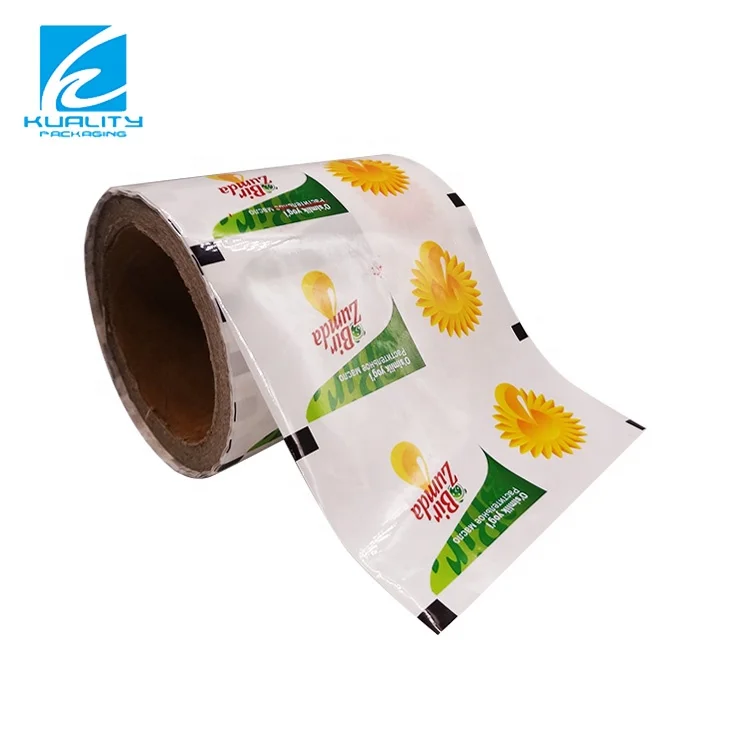 Eco Flexible Film Roll Wrapper Laminated Automatiec Packing Cooking OLIVE Oil Packaging Sachet Film